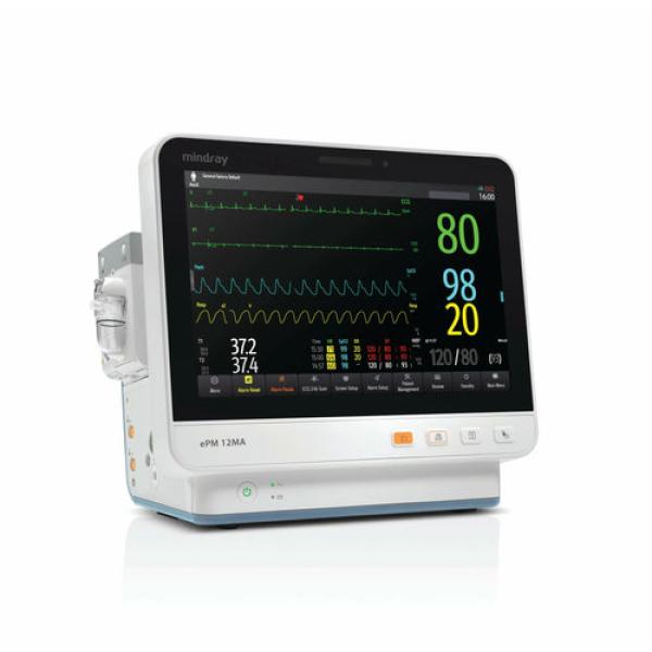 Mindray ePM 12MA Patient Monitor with Masimo SPO2 and Sidestream CO2 Package